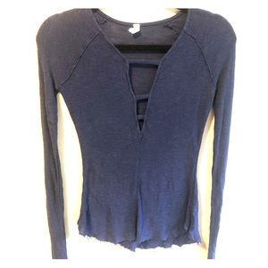 Free People Navy Sweater